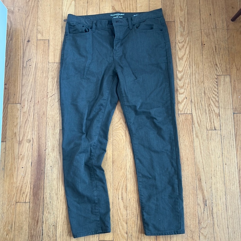 Olive chino/travel Jean Banana a republic